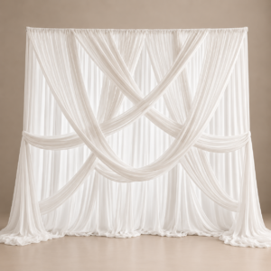 Criss Cross Draped Backdrop